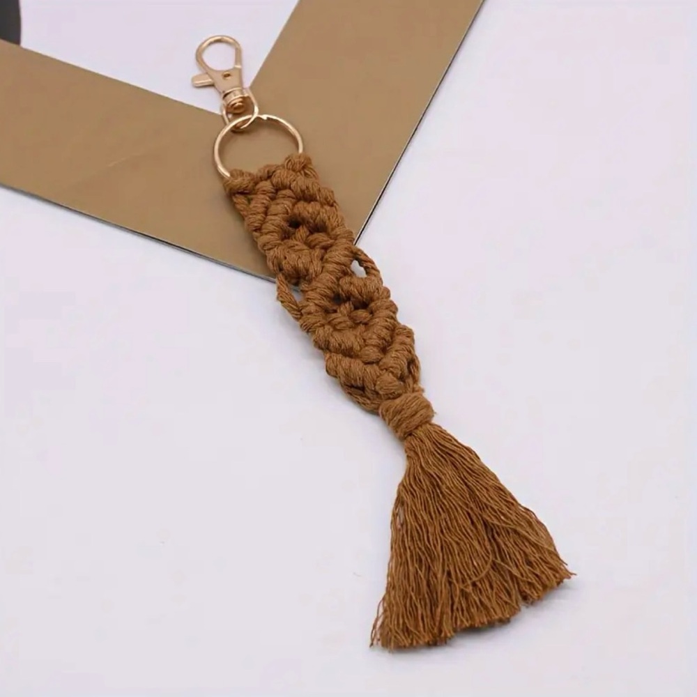 Cotton Rope Macrame Keychain